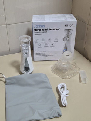 Jossis JM-06802 Portable Ultrasound Nebulizer New with Accessories