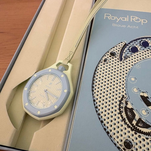 AP x Swatch Royal Pop Blaue Acht watch new, turquoise