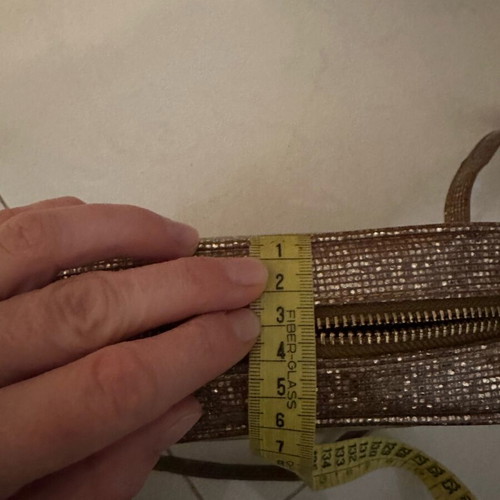 Fornarina crossbody bag like new, gold glitter