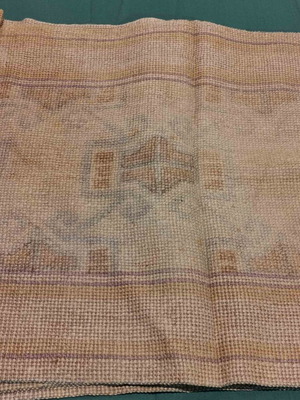 Woven runner used, 1930 era