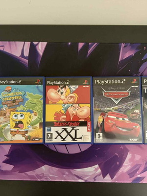 PlayStation 2 Games SpongeBob, Astérix & Obélix, Cars, Transformers like new