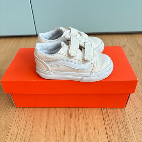Vans shoes used with velcro and glitter size 21.5