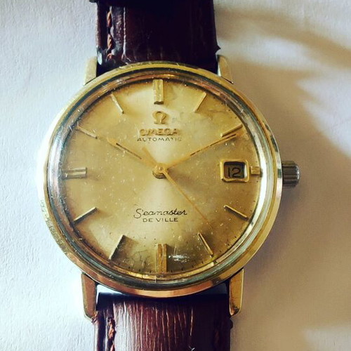 Omega Seamaster De Ville automatic used, gold plated 14k