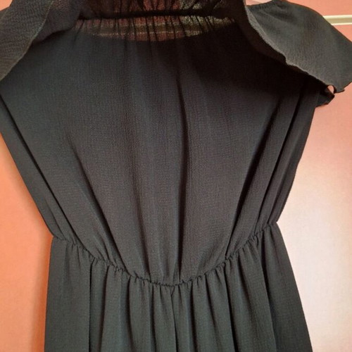 Black dress like new with extra fabric, size L