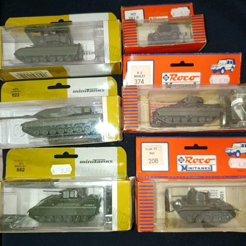 Λοτ 6 Roco minitanks 1/87 σαν καινούργιο