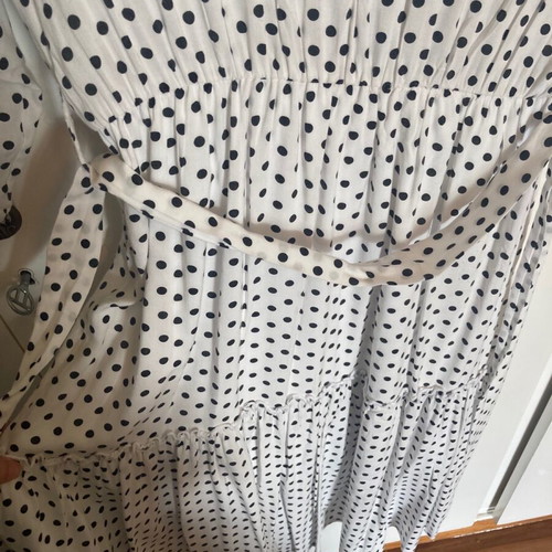 FJO Greece midi polka dot dress like new, size S/M