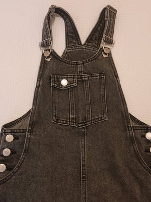 Zara dungaree dress like new, black, size 140 cm