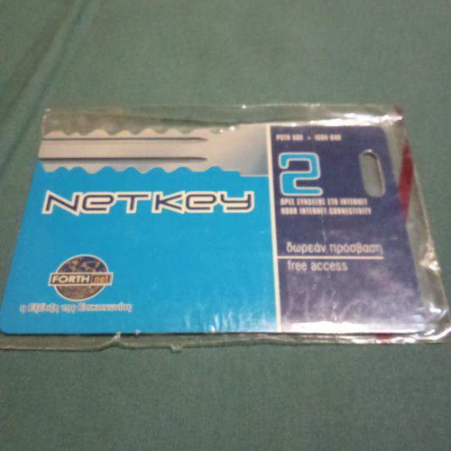 NetKey Forthnet card 2 hours internet closed new