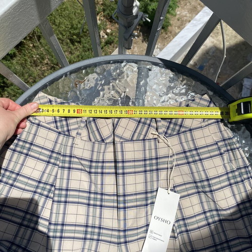 Oysho pants new, size M, beige and green