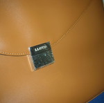 Lloyd leather professional laptop bag like new, beige and brown
