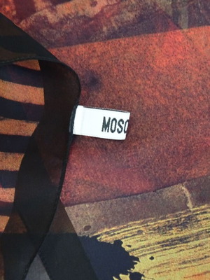 Moschino Cheap and Chic μεταξωτό φουλάρι νέο, μεγάλο πολύχρωμο 174x65εκ