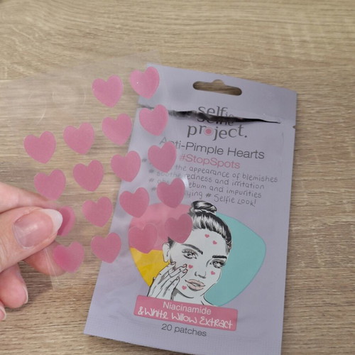 Anti-Pimple Patches Set new, 18 Hearts and 12 Glowing Stars by Selfie Project