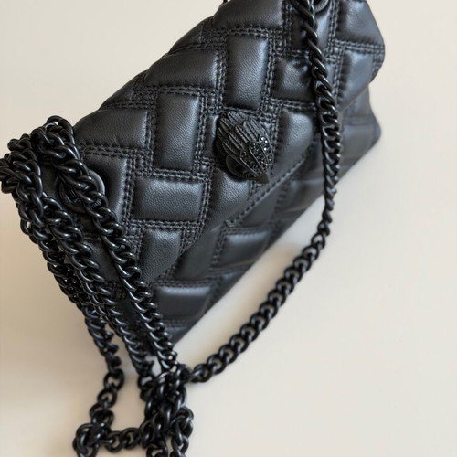 Kurt Geiger London Kensington Black Quilted Crossbody bag like new