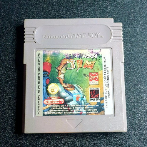 Earthworm Jim Game Boy game used for Nintendo