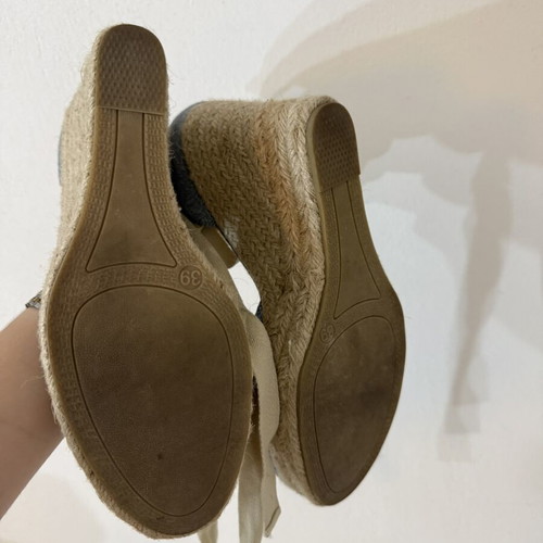 Pull & Bear platforms size EU 39 like new, blue and beige