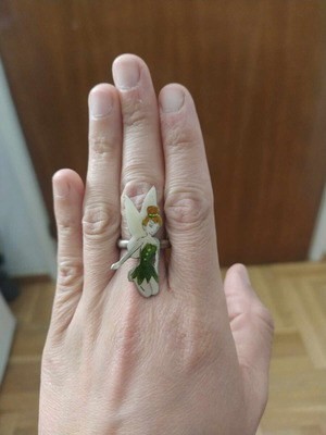 Tinkerbell rings like new, set of 2