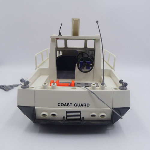Playmobil Coast Guard Boat used, rigid plastic toy