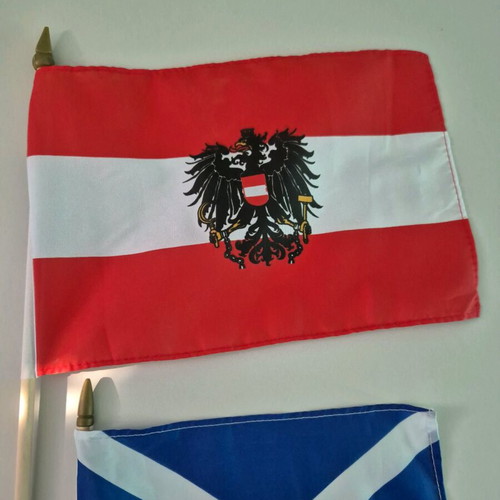 Austria-Scotland Flags like new, set of 2 pieces