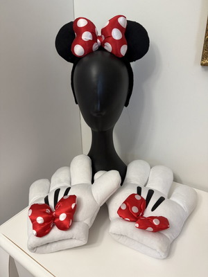 Σετ Minnie Mouse Disneyland με στέκα αυτιά και γάντια