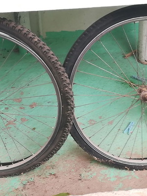 Ζάντες με λάστιχα ποδηλάτου μπροστινή και πίσω, σετ 2 τεμαχίων