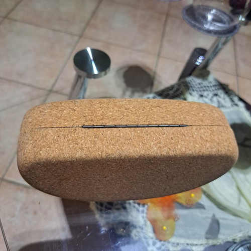 Maestri Italiani Sunglasses Case like new, cork, brown