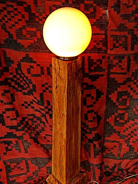 fotistiko dapedou apo masif bio xilo elias - chiropiiti (Handmade Floor lamp from bio olive tree)