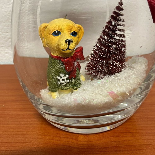 Christmas decorative vase used
