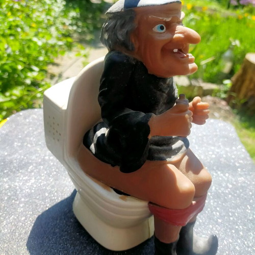 Angry witch figure used with music