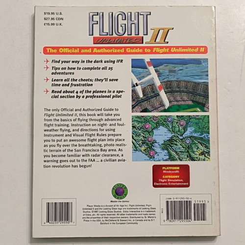 Strategy Guide Flight Unlimited II like new, in English