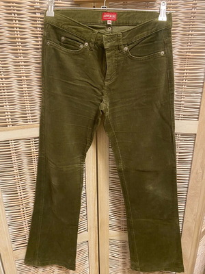 Women’s corduroy pants used, green, size S