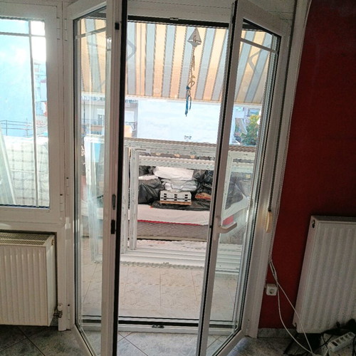 Aluminum balcony doors and window used, double glazed