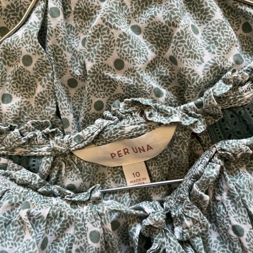 Per Una blouse size 10/M green like new