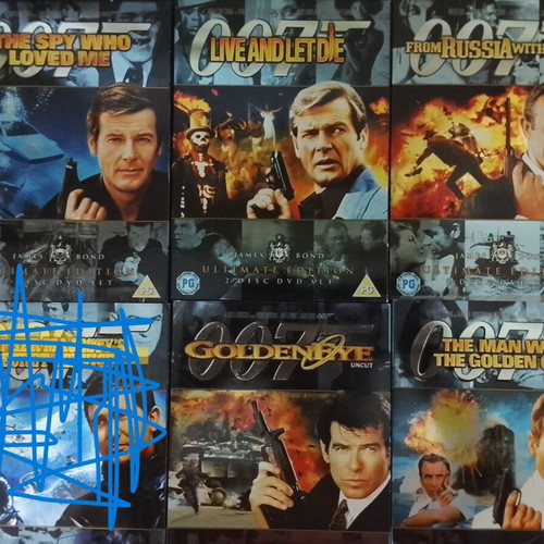 James Bond 13 DVD 2 Disc Edition Collection used, Greek subtitles