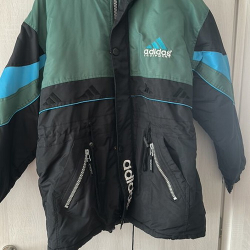 Adidas equipment jacket like new, size medium-large, black