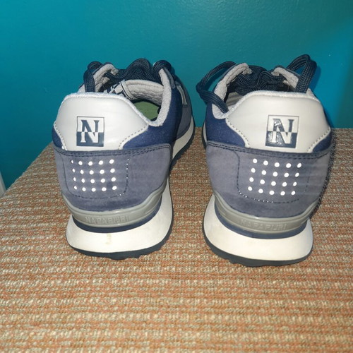 Napapijri men's sports shoes like new, white and blue
