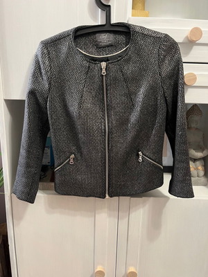 Biker μαύρο μεταλλιζέ Zara small καινούργιο