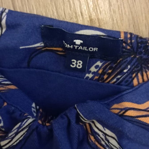 Tom Tailor dress like new, size 38, blue and orange