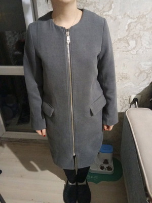 H&M Women's Coat Gray Like New