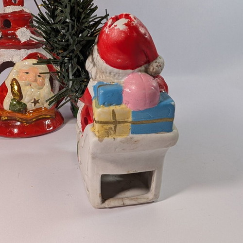 Christmas lanterns used, decorative set