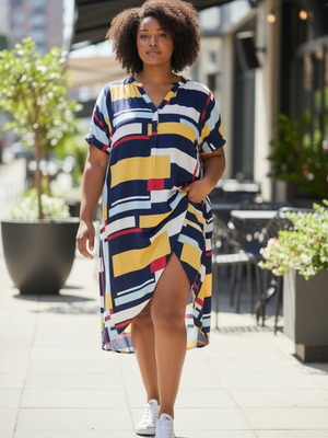 Colorful summer dress size XXL new