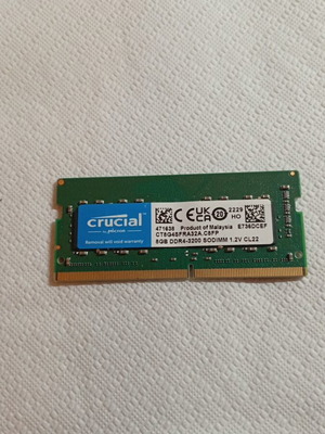 Crucial DDR4 8GB Sodimm 3200MHz μνήμη για laptop