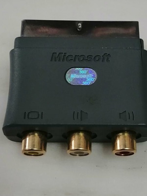 Microsoft official SCART to RCA adapter for Xbox 360