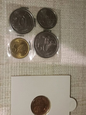 Singapore coin 1-5-10-20-50 cents 1994-2016 new