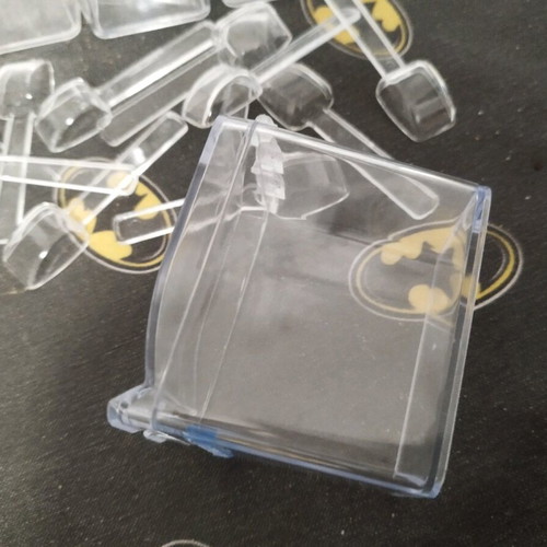 Set of 10 acrylic spice storage boxes used