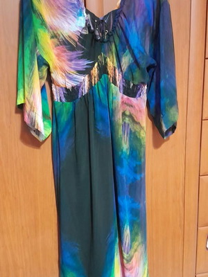 Mat dress multicolored used, size XL