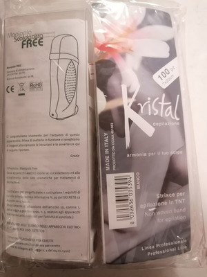 Αποτριχωτική μηχανή με κεριέρα και ταινίες αποτρίχωσης σαν καινούργια