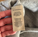 Burberry sweatshirt used, cashmere-cotton, gray-beige XS