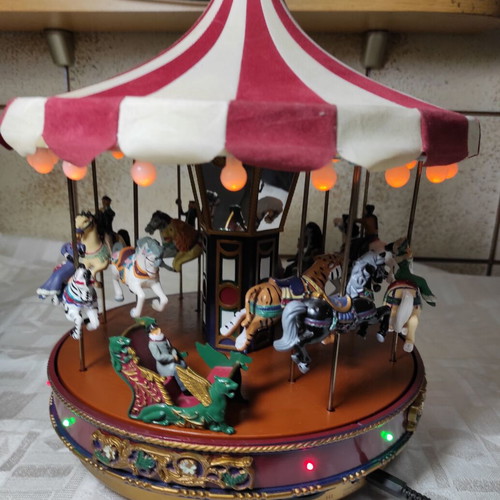 Mr Christmas carousel used with music and lights