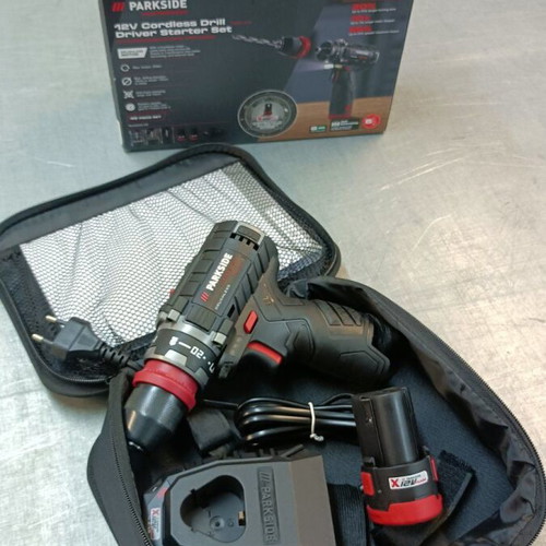Parkside PBSPA 12 E4 12V cordless drill with battery and charger new