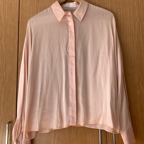 Mango shirt pink, silk, like new